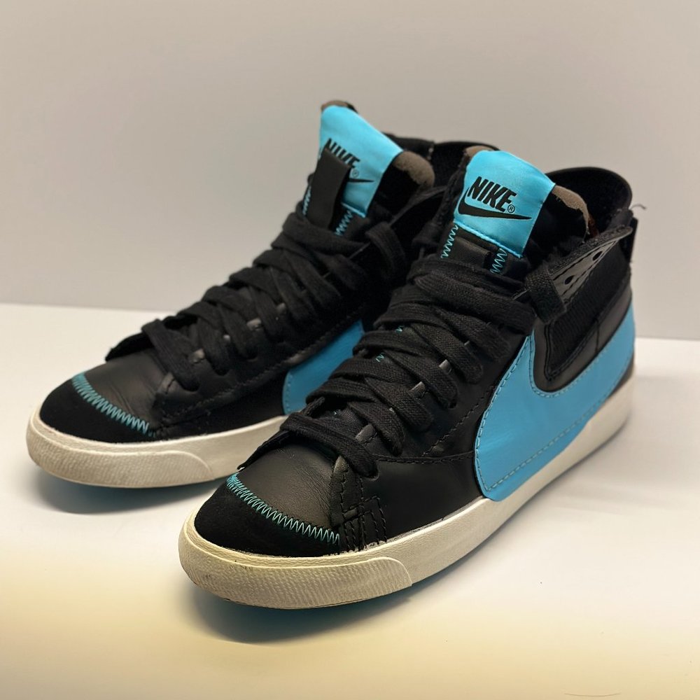 Size 10 - Nike Blazer Mid '77 Black Aqua 2022